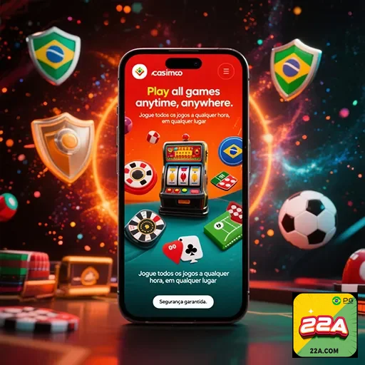 Imagem ilustrativa do site 22a, mostrando funcionalidades e recursos destacados na App05.