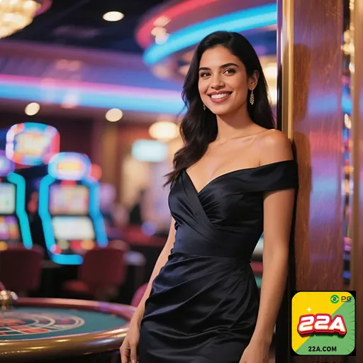 Jogadores em um cassino online com temática brasileira e jogos de casino