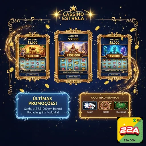 Imagem de destaque na página inicial da 22a, apresentando o site 22a com elementos modernos e atraentes.