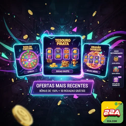 Imagem da página inicial do site 22a, com elementos modernos e design atrativo para o site 22a